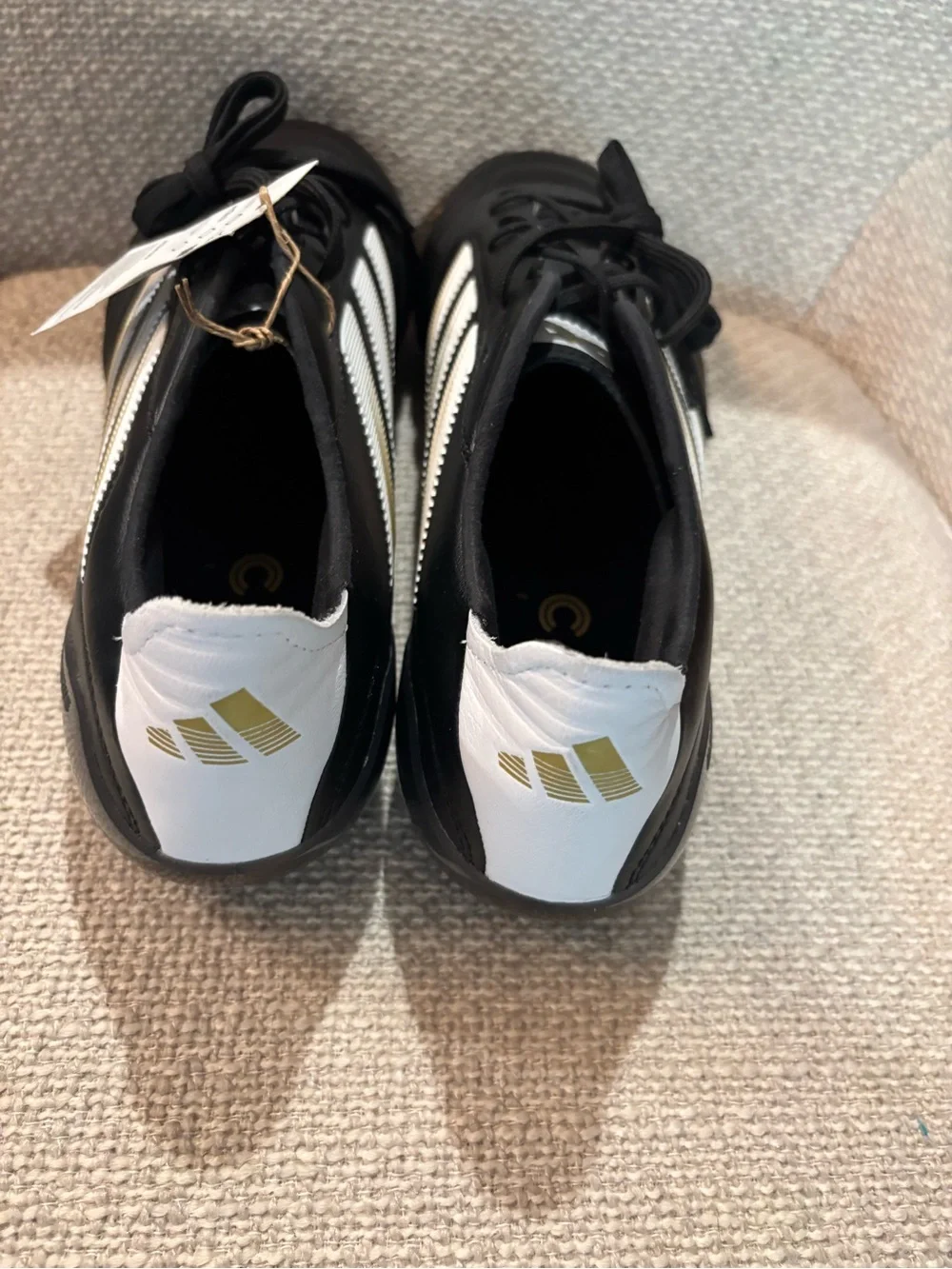Men’s Adidas Copa Icon II FG Black and White Soccer Cleats